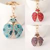 Bag Charm Ladybird Insect Keyring Animal Rhinestone Hanging Pendant  for Women/Men