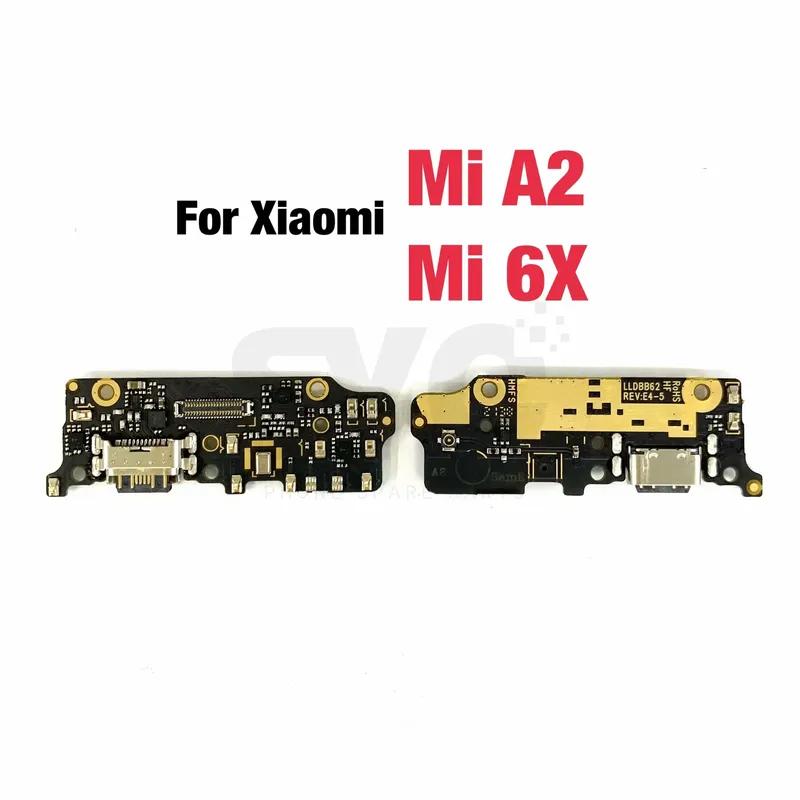 For Xiaomi Mi A2 Mi 6X USB Charging Dock Port Connector Board With Microphone Mic support fast charging