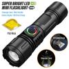 Super Bright LED Flashlight Rechargeable Torch Outdoor Searchlight Portable Camping Light With Telescopic Zoom