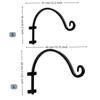 Heavy Duty Hanging Plant Brackets 12/16In Flower Basket Hooks Outdoor Wall Mount  Outdoor Use