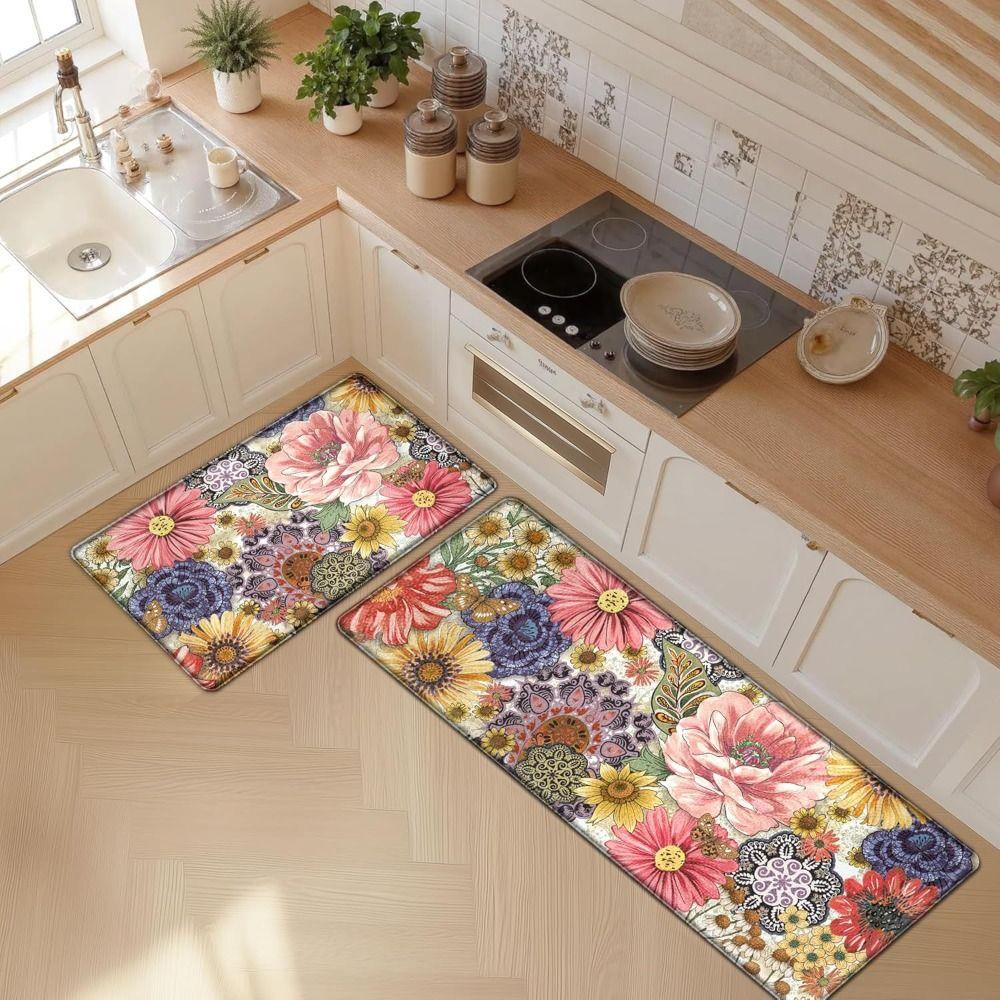 Boho Floor Rug Absorbent Doormat New Entrance Door Mat Household