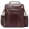 Мужская сумка через плечо из натуральной кожи First Layer of Cowhide, многофункциональная кожаная сумка-портфель