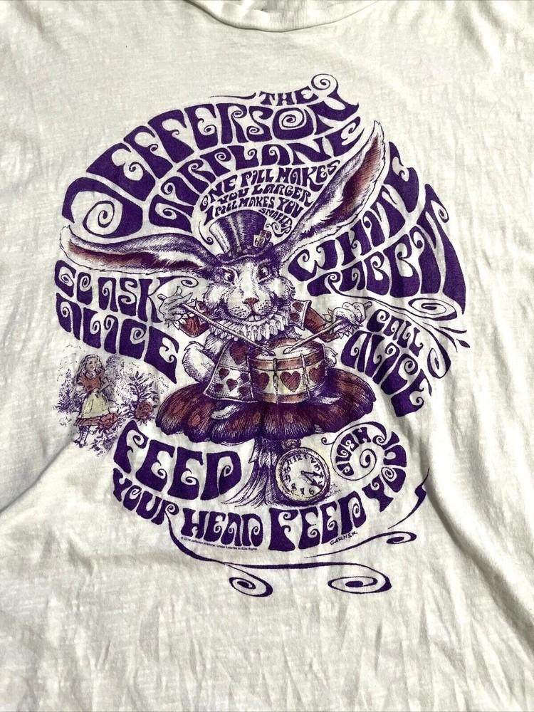 Ретро Футболка Fulton Street Jefferson Airplane Классическая Белая Унисекс S-5XL Унисекс Футболка