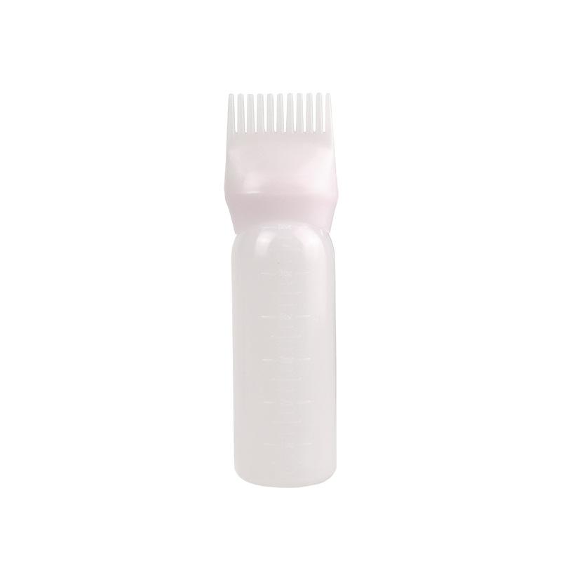 1PCS 160ML Root Comb Bottle Applicator,Oil Applicator for Hair Dye Hair Oiling Applicator with Graduated Scale
