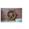 18'' Ship Wheel Wooden Steering Wheel Captain Boat Gaston Turcotte Carved Decor