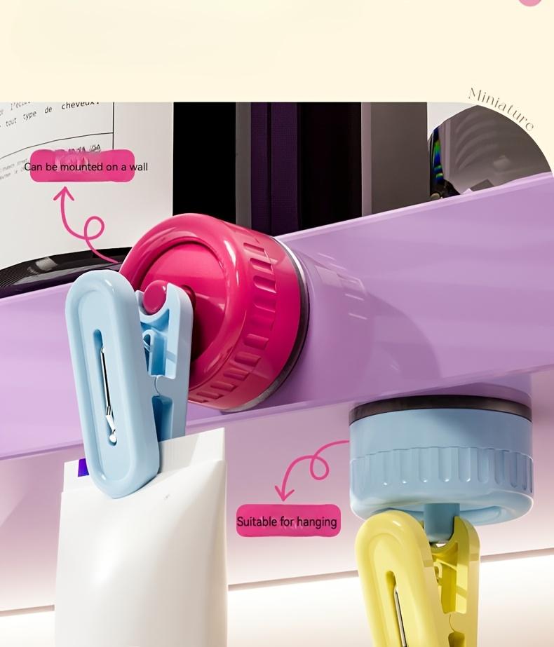 Reusable Vacuum Suction Cup Clips Heavy Duty Wall Hooks Towel Glove Storage Holder