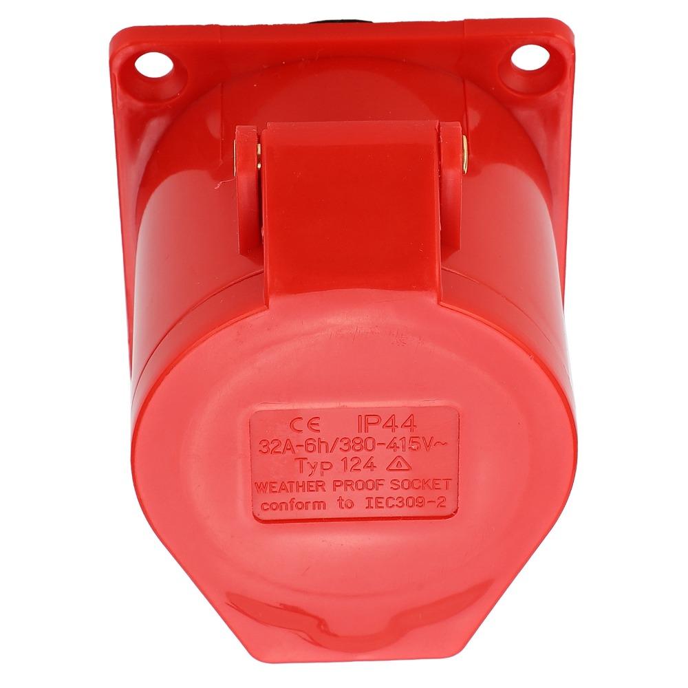 4-контактный 32A промышленный силовой разъем 380-415В 3P+E промышленная вилка 3-фазный IP44 водонепроницаемый штекерный соединитель для тяжелого оборудования