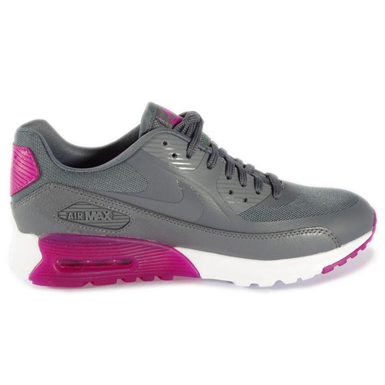 Nike Женские Air Max 90 Ultra Essential 'Cool Grey Fuchsia Flash' 724981-002