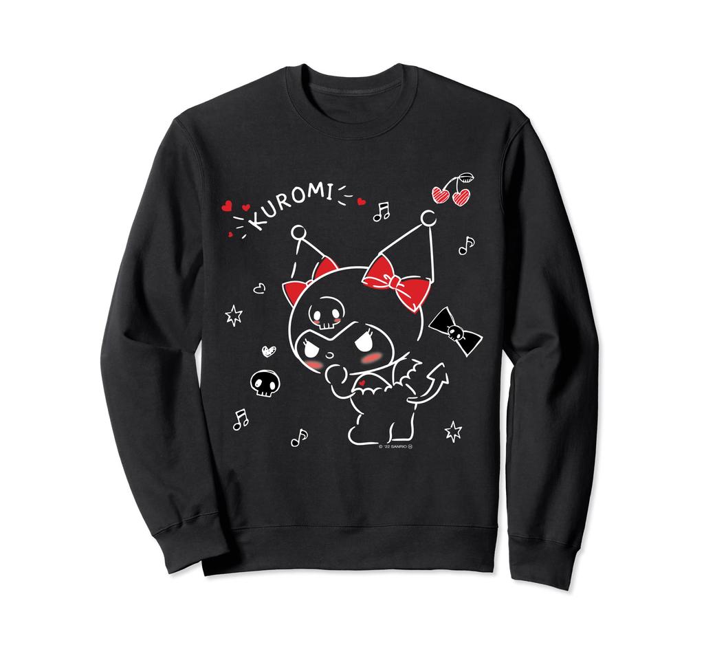 Kuromi US Design Ribbon Sweatshirt