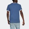 Adidas Originals Vintage Stripes 3-Series Tee with Embroidered Logo Men Tops Blue GN3501