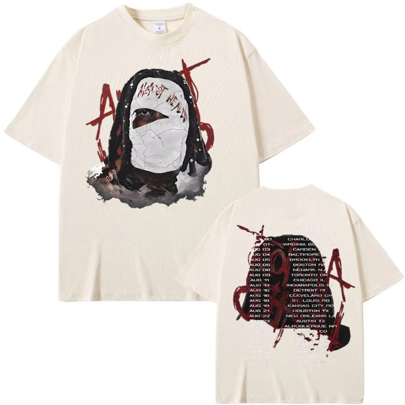Rapper Lil Durk Healing Tour Tshirt Unisex Womens Hip Hop Fashion Vintage Oversized Tshirt Unisexs Casual Cotton Short Sleeve