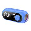 Беспроводной динамик с часами, светодиодные цифровые часы, USB-перезаряжаемые, двойной будильник, радио с функцией повтора сигнала, многофункциональное воспроизведение музыки