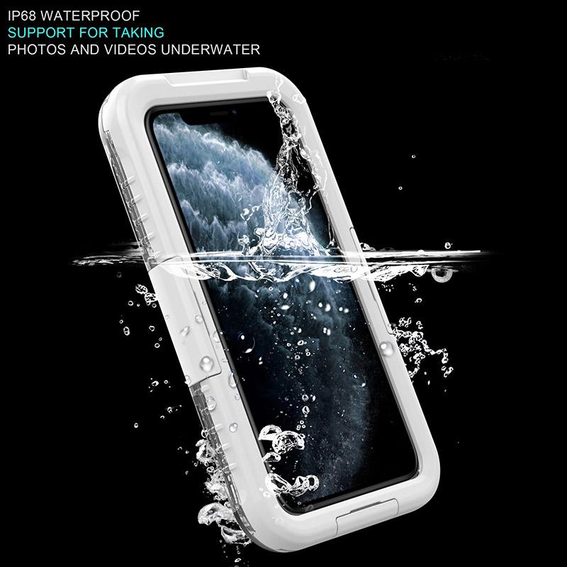 Водонепроницаемый чехол IP68 для мобильного телефона iPhone 17 Pro Max Samsung S26 Ultra Водонепроницаемая крышка для телефона менее 6,9 дюйма