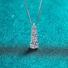 D Color VVS1 Moissanite Diamond Necklace for Woman Wedding Jewely with GRA 925 Sterling Sliver Plated 18k White Gold Necklace