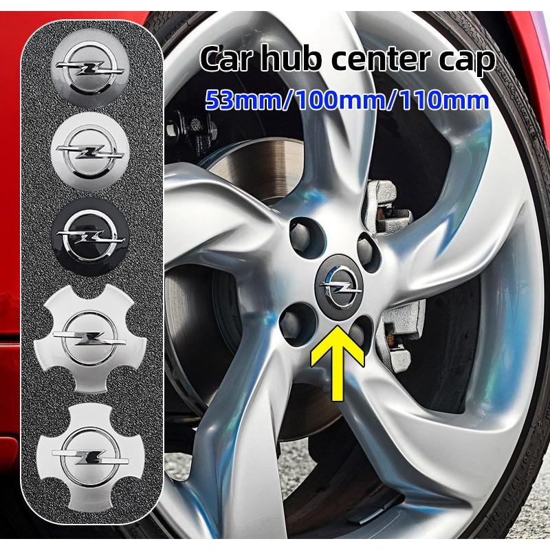 4pcs 53mm 100mm 110mm Car Wheel Center Hub Caps Cover Emblem For Opel Astra Insignia Mokka Zafira Corsa Vectra Antara Meriva wzjn06