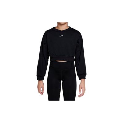 Nike Свитшот с принтом, длинный рукав, детский топ, черный DQ8920-010
