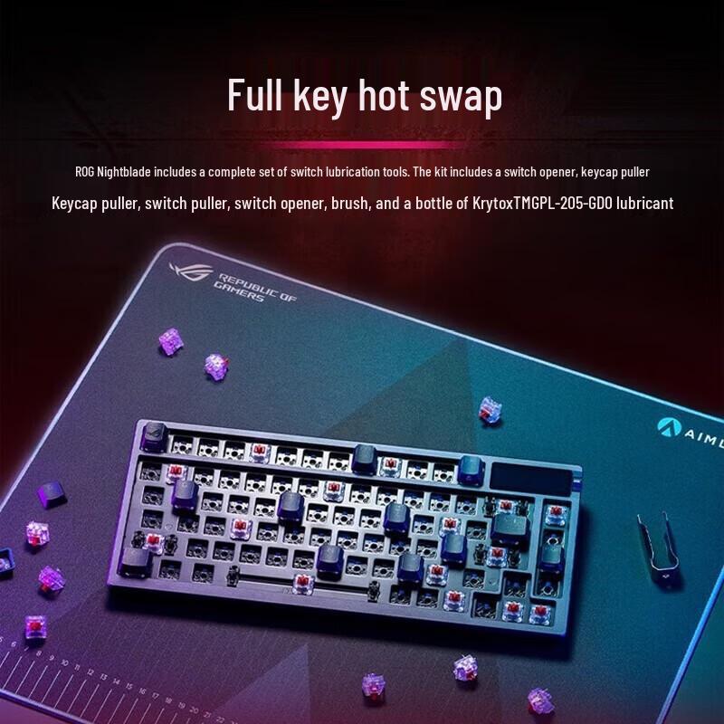 ROG Механическая клавиатура Nocturne Gasket RGB с возможностью горячей замены