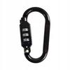 Carabiner with code, strong clasp, key ring for stroller, 3 digits