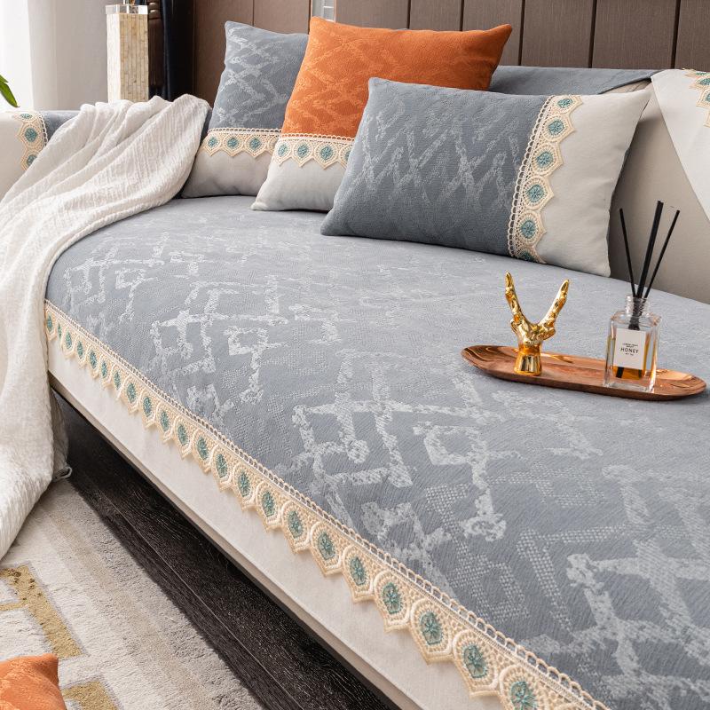 Высококачественный чехол для диванной подушки, универсальное универсальное полотенце с защитой от кошек, нескользящая универсальная подушка из синели из розового дерева