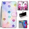 Fashion Painted Pattern Cover Lanyard Flip Leather Case For iPhone Samsung Huawei Honor Xiaomi Redmi OPPO Realme Moto Asus