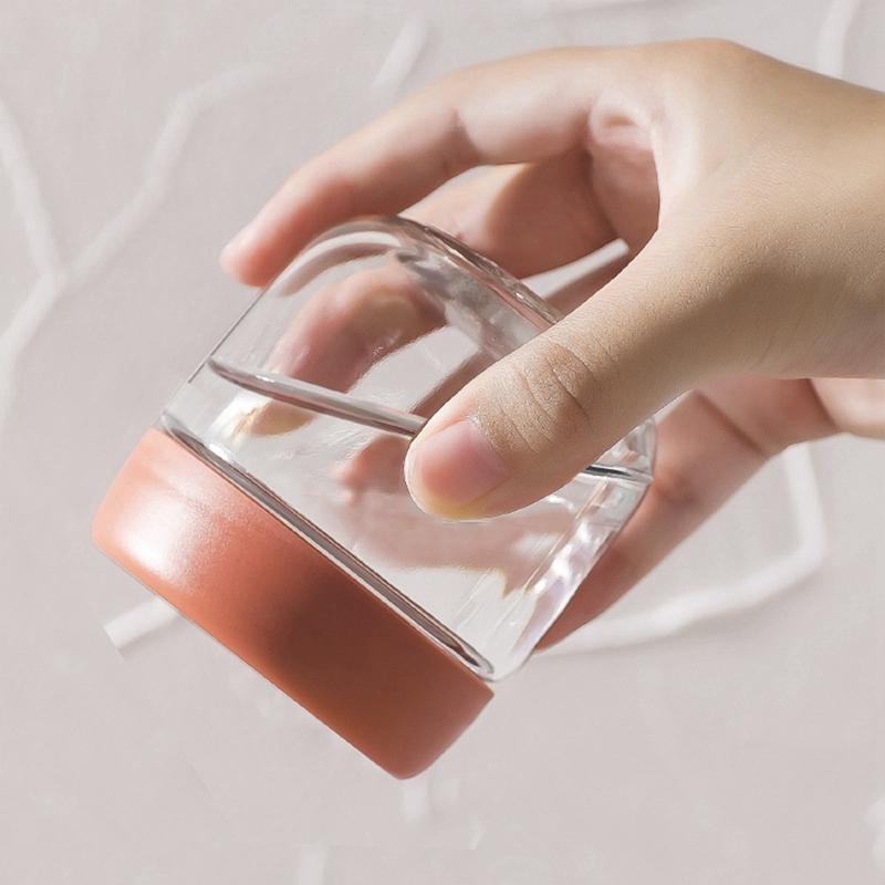 2pcs 280ml Empty Glass Cream Jar Sealable Food Jar Portable Kitchen Storage Jar Snack Storage Bottle Cosmetic Container