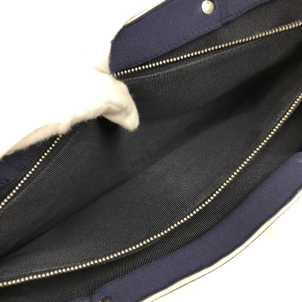 Chanel Сумка Тоут Сумка Ручная Сумка полиамид Темно-синий/Серебристый