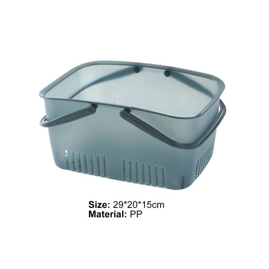 Полая корзина для душа с ручками из полипропилена, несколько дренажных отверстий, корзина для душа, офисные принадлежности