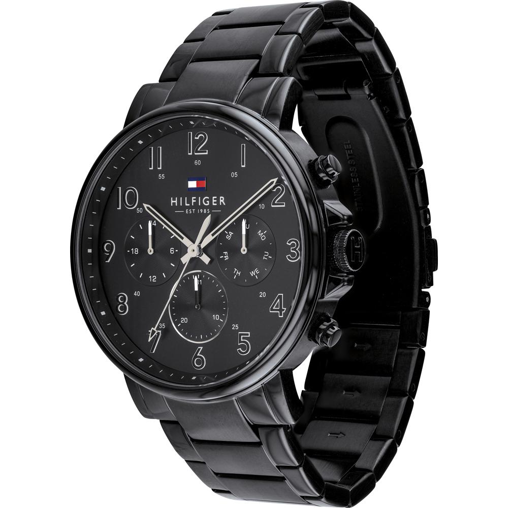 Tommy Hilfiger 1710383 men's watch black strap black dial 44mm + box