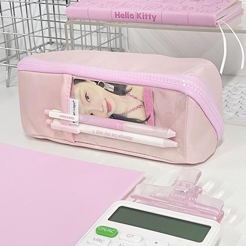 Large Capacity Pencil Bag Aesthetic School Big Pouch Girl Cute Stationery Holder Bag Children Pen Case Students School Supplies