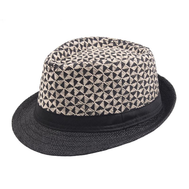 Men's Fedoras Summer Straw Hats Straw Paper Woven Top Hats Outdoor Sun Hats Selling Curly Jazz Hats Panama Cap