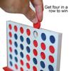 Настольная игра «Четыре в ряд» с магнитной застежкой, встроенным хранилищем, для путешествий, семейных вечеров, вечеринок, в форме книги, стратегическая настольная игра «Четыре в ряд»
