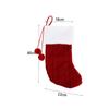 Красный/зеленый/белый рождественский вязаный чулок большой емкости подвеска на елку Новый год
