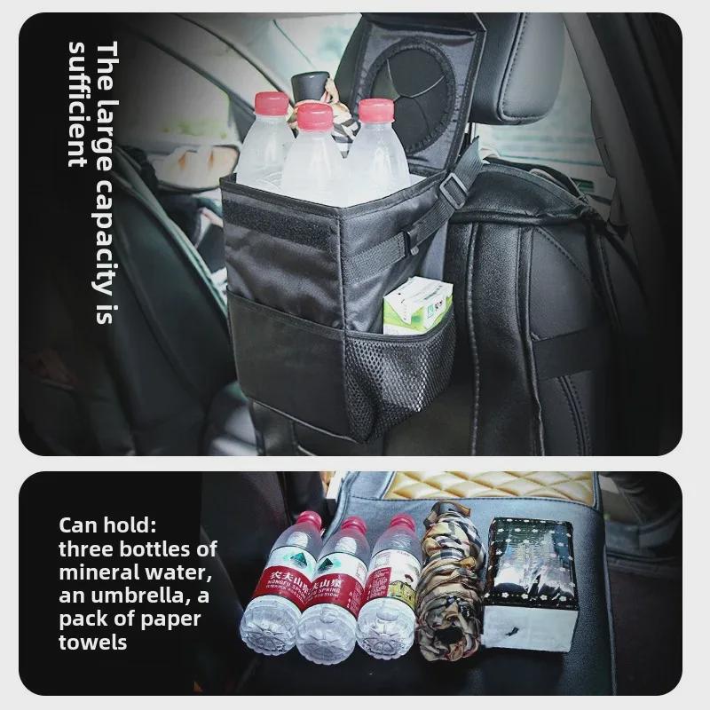 Портативный складной мусорный бак для автомобиля с многофункциональной подвесной конструкцией