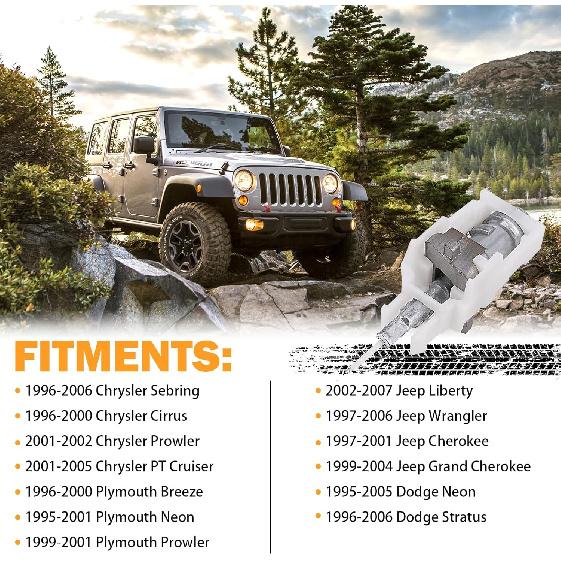 Ignition Switch Actuator Pin 924-704 For 1997-2007 Jeep Wrangler Liberty Grand Cherokee 1995-2005 Dodge Neon Chrysler PT Cruiser Sebring Plymouth