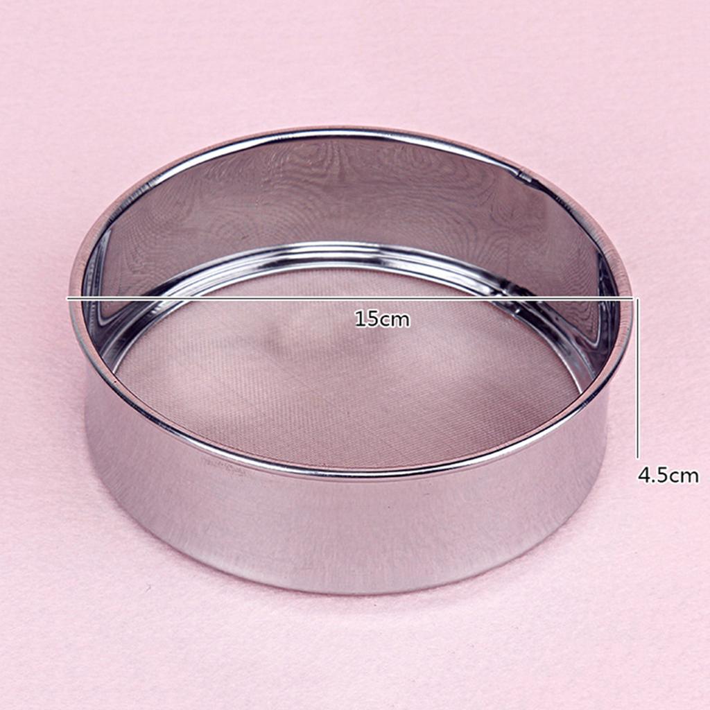 Семейная форма для выпечки «сделай сам»/форма для торта, ультратонкий просеиватель для муки из нержавеющей стали, 15 см-40 сеток