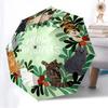 1pc Cat Wreath Automatic Folding Umbrella, Casual Outdoor Accessory, Birthday Festival Gift yy251126163