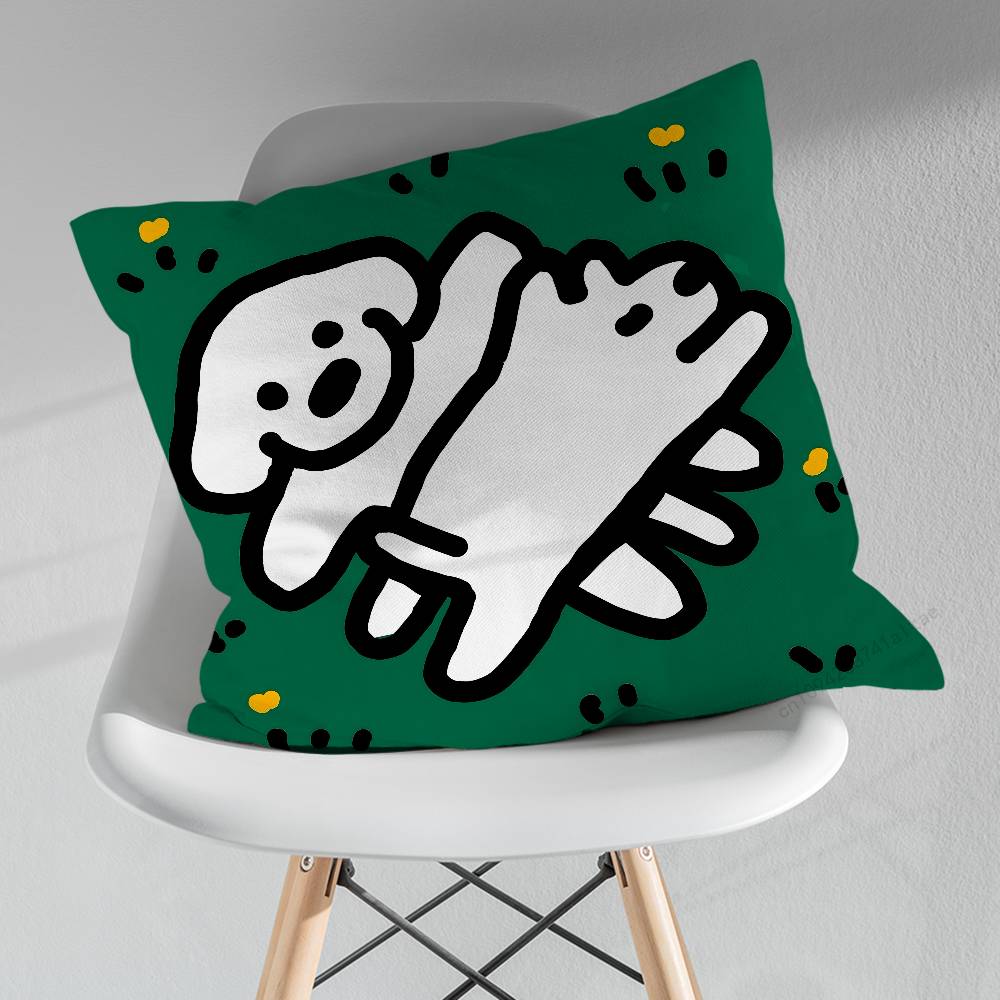 Cute MMatsui Art Pillowcase for Sofa Room Office Decor Printing Merchandise AllMatch Cushion Cover