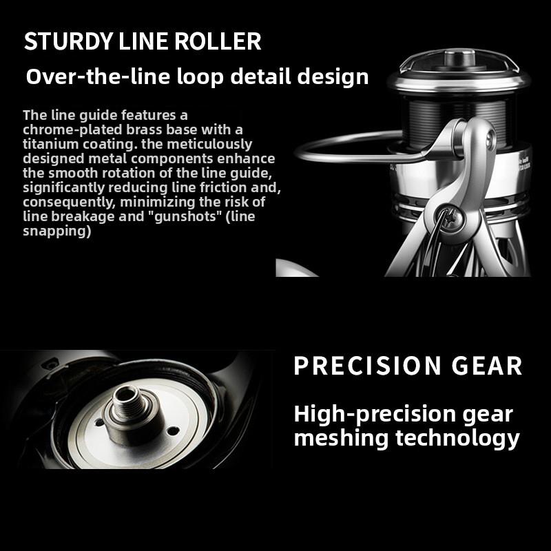 Chensheng New-Style Lure Spinning Reel All-Metal Shallow Spool Long-Cast High Gear Ratio 5.2:1 Left Hand Fishing Reel