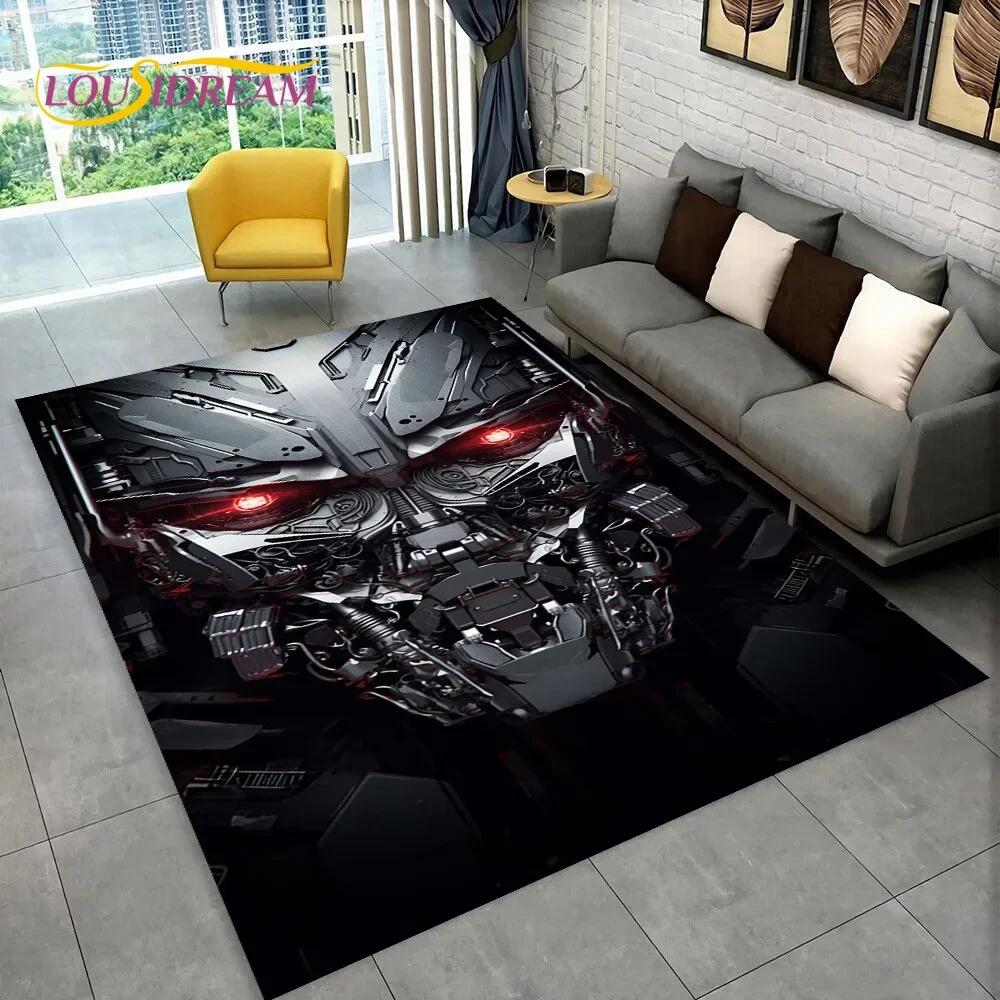 Cartoon T-Transformers Autobots 3D Carpet Rug for Bedroom Living Room Home Sofa Decoration,Children Game Large Decor Floor Mat