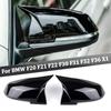 2 шт. Подходит для Bmw1234СерияX1/F30Заменяемая версия материалаABSЗеркало заднего вида BMW в стиле рогаБлестящая черная версия
