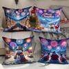 Christmas Pillow Cover Santa Claus Elk Holiday Decoration Pillow Sofa Bedside Cushion