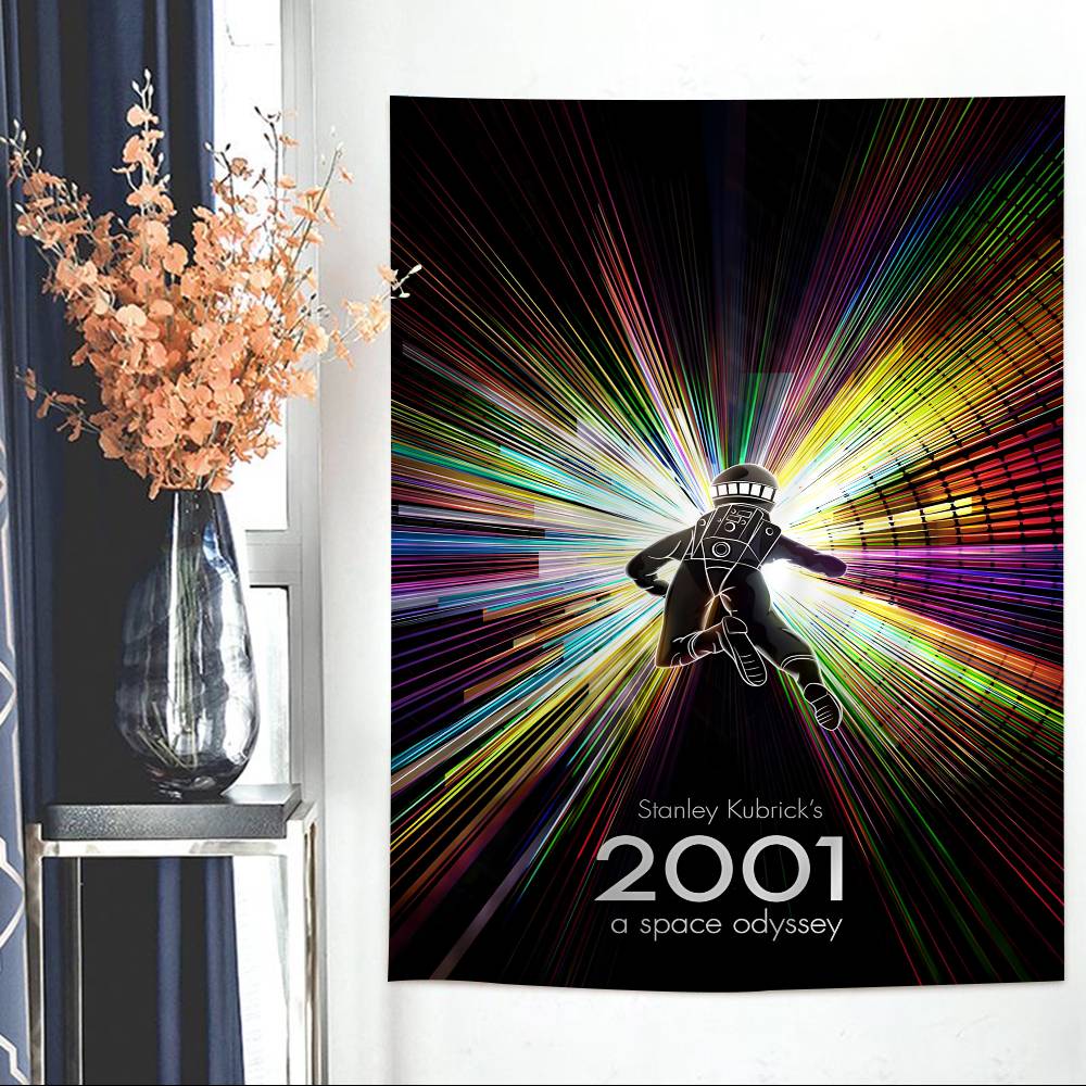 2001 A Space Odyssey Movie Cartoon Tapestry Wall Hanging Decoration Household Home Decor