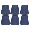 6PCS Fabric Lampshade Modern Simple Good Light Transmission Table Lamp Shade for E14 Bulb Miniature