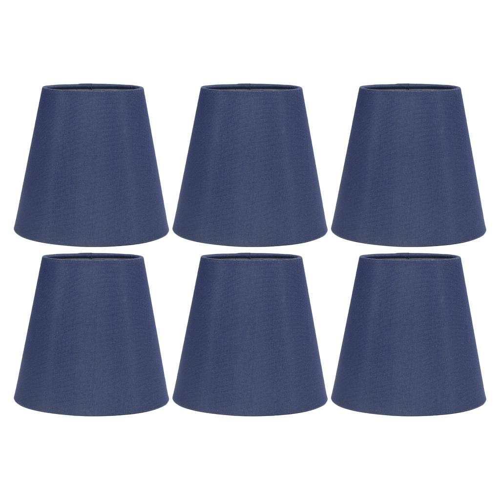 6PCS Fabric Lampshade Modern Simple Good Light Transmission Table Lamp Shade for E14 Bulb Miniature