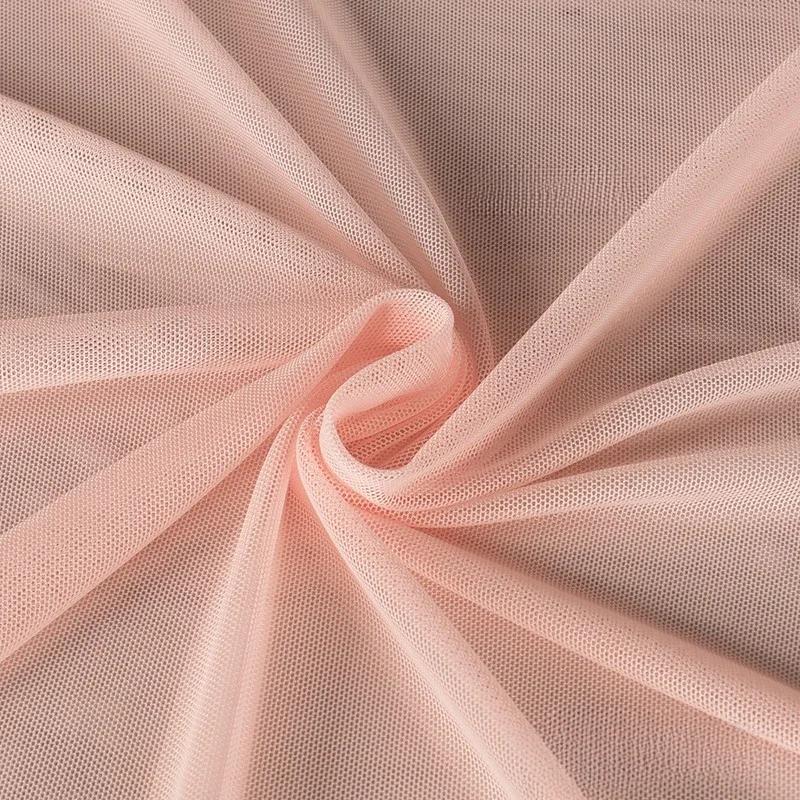 40D Mesh Fabric High Elastic Knitted Soft Four Sided Elastic Dress Bottom Cloth Diy Sewing Meters Nylon Spandex Material