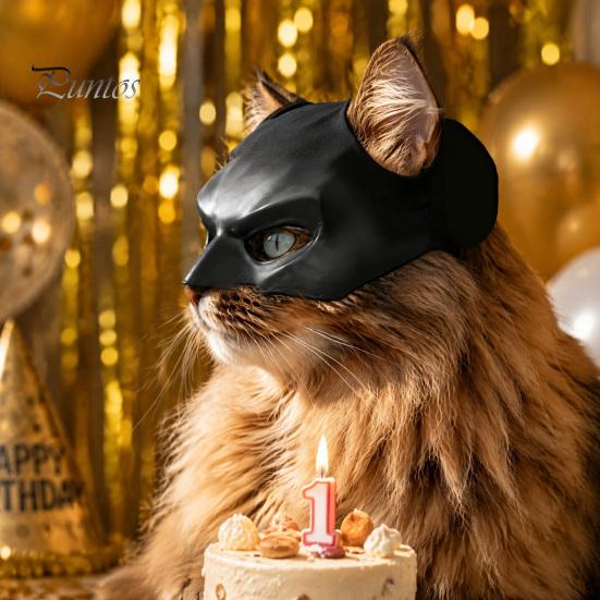 Удобная маска для кошки, маска летучей мыши, смешной шлем, шапка, костюм для косплея, регулируемый питомец для праздничного костюма, аксессуары для Хэллоуина, реквизит для фотосессии,