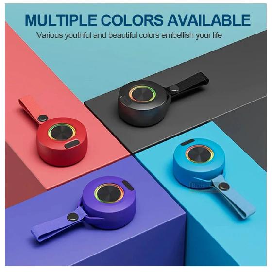 Беспроводная Bluetooth колонка Звук Свет Ритм Сабвуфер Стерео Музыкальный центр Громкая связь На открытом воздухе Водонепроницаемая Портативная Мини-колонки