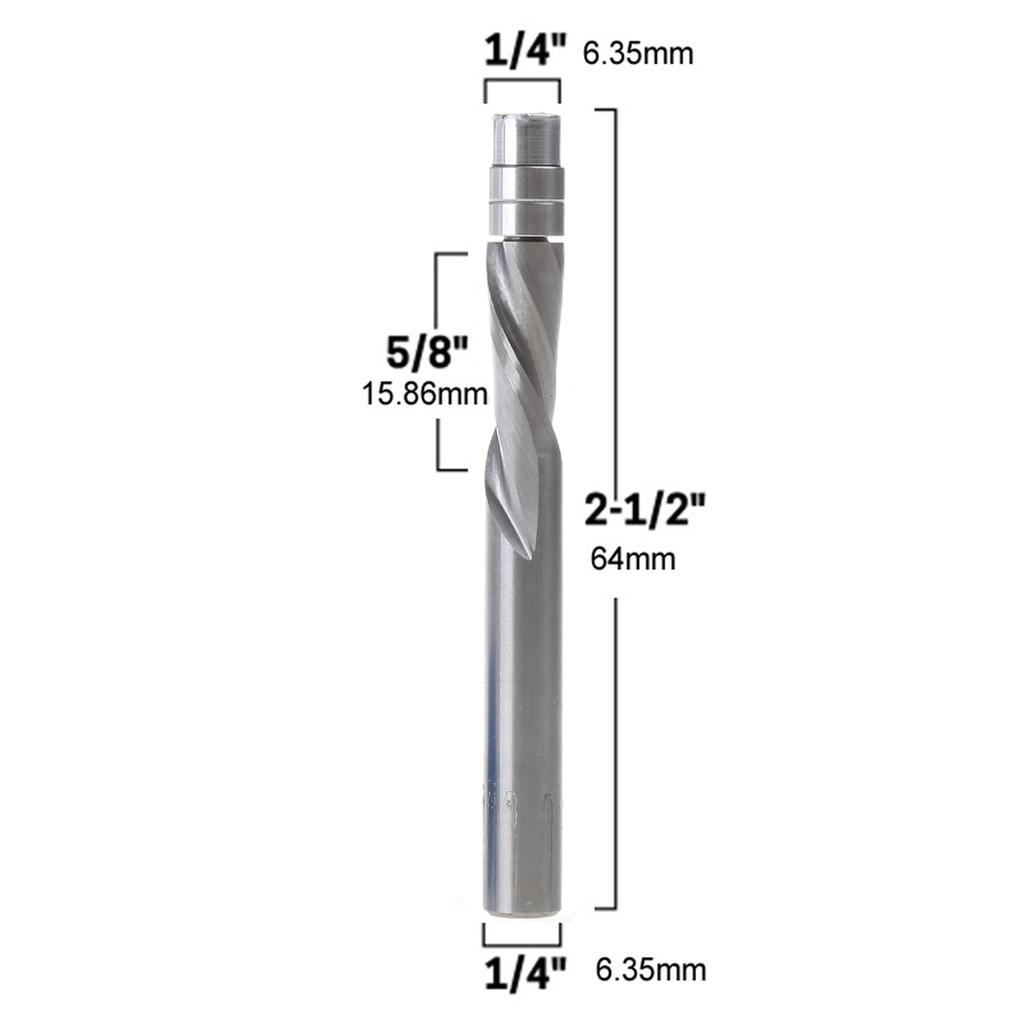 1PC Shank Spirals UP/Down Cut Router Bits Solid Carbides Flush Trim Router Bit End Mill Woodworking Cutters Milling