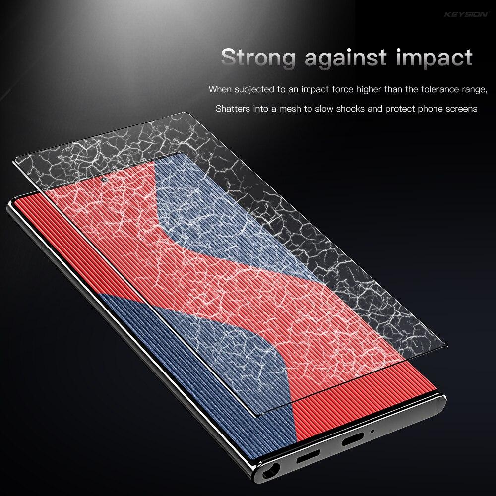 KEYSION Полное покрытие из закаленного стекла для Samsung S23 Ultra 5G S23 + Plus HD Защитная стеклянная пленка для экрана для Galaxy S22 Ultra S21 FE