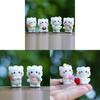 Смоляная Миниатюрная Коллекционная Фигурка Кошки С Декором для DIY Ландшафта Для Детей и Взрослых